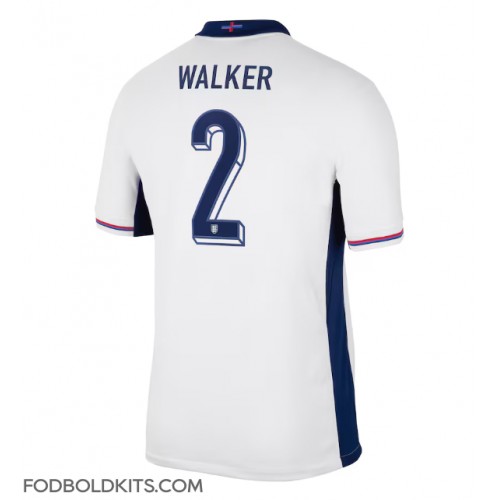 England Kyle Walker #2 Hjemmebanetrøje EM 2024 Kortærmet